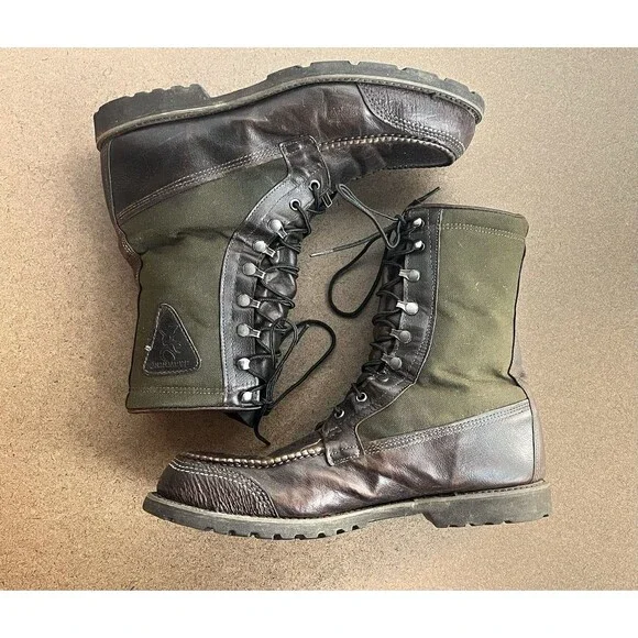 Browning 10IN Kangaroo Hunting Boots Leather Upper Men's Size 11M Made in USA - Picture 1 of 6